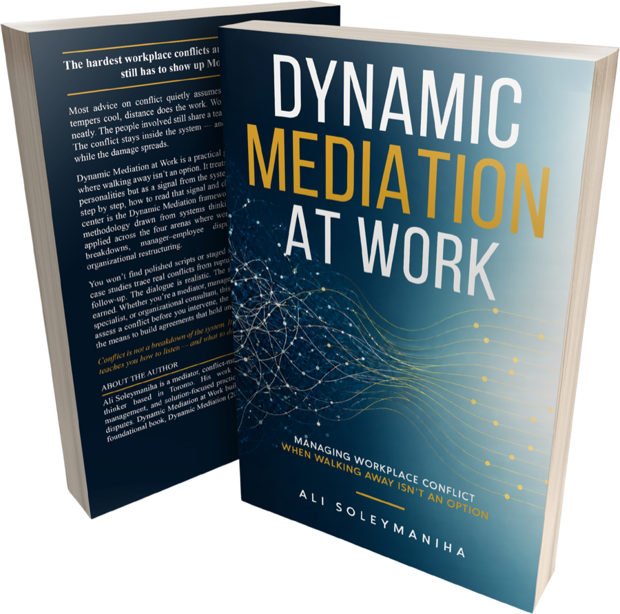 Dynamic Mediation at Work — Managing Workplace Conflict When Walking Away Isn't an Option, by Ali Soleymaniha